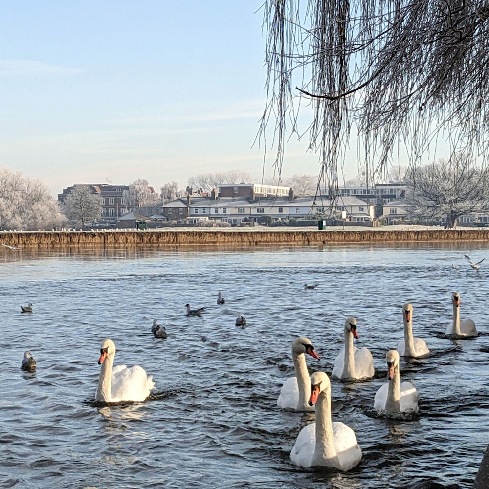 View of Eton Brocas in winter